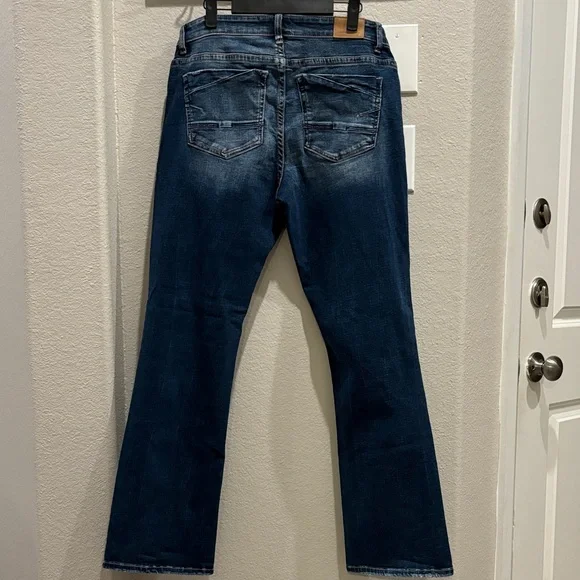 BKE Dark Blue Bootcut Jeans - Picture 5 of 11